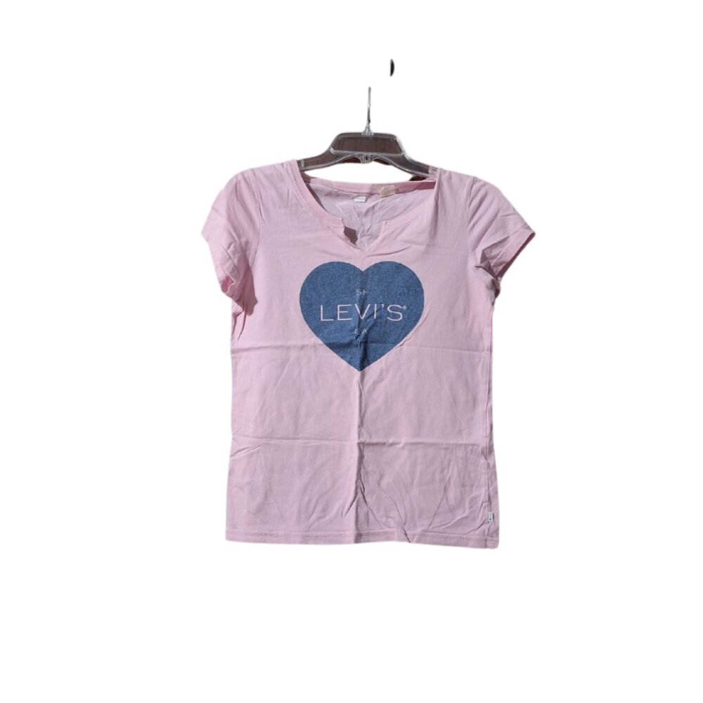 Levis Pink Heart T-shirt Size Small